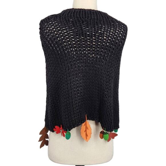 Vintage Michael Simon Knit Cape Unique! - Picture 3 of 7